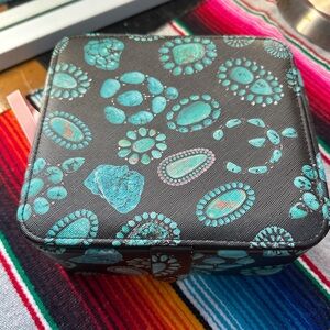Turquoise Patterned Jewelry Box